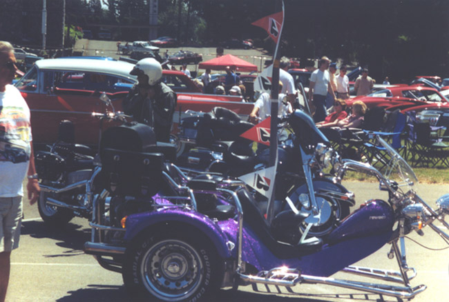 Had some custom bikes and lots of spectators